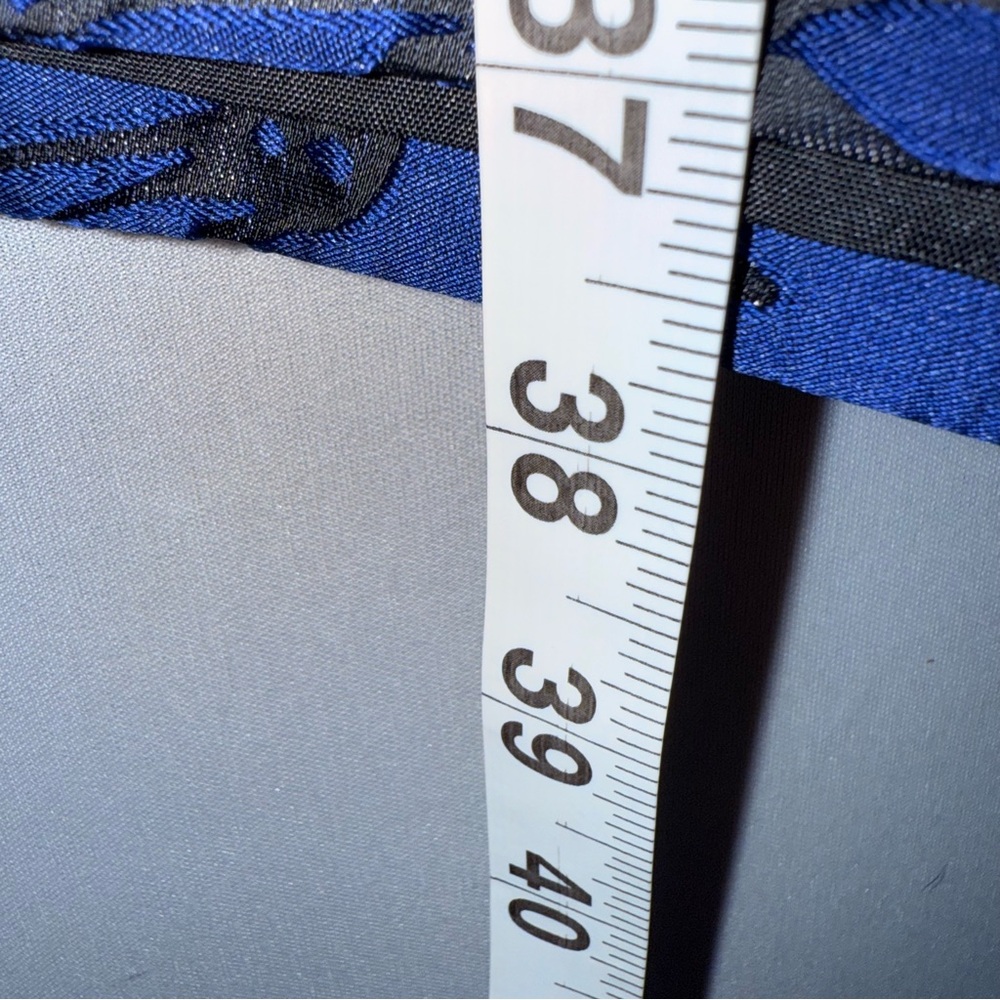 Lauren Ralph‎ Lauren Royal Underground Royal Blue Sleeveless V-Neck A-Line Dress - Picture 6 of 9